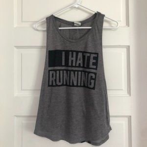 Victoria's Secret Pink I Hate Running Tank Top